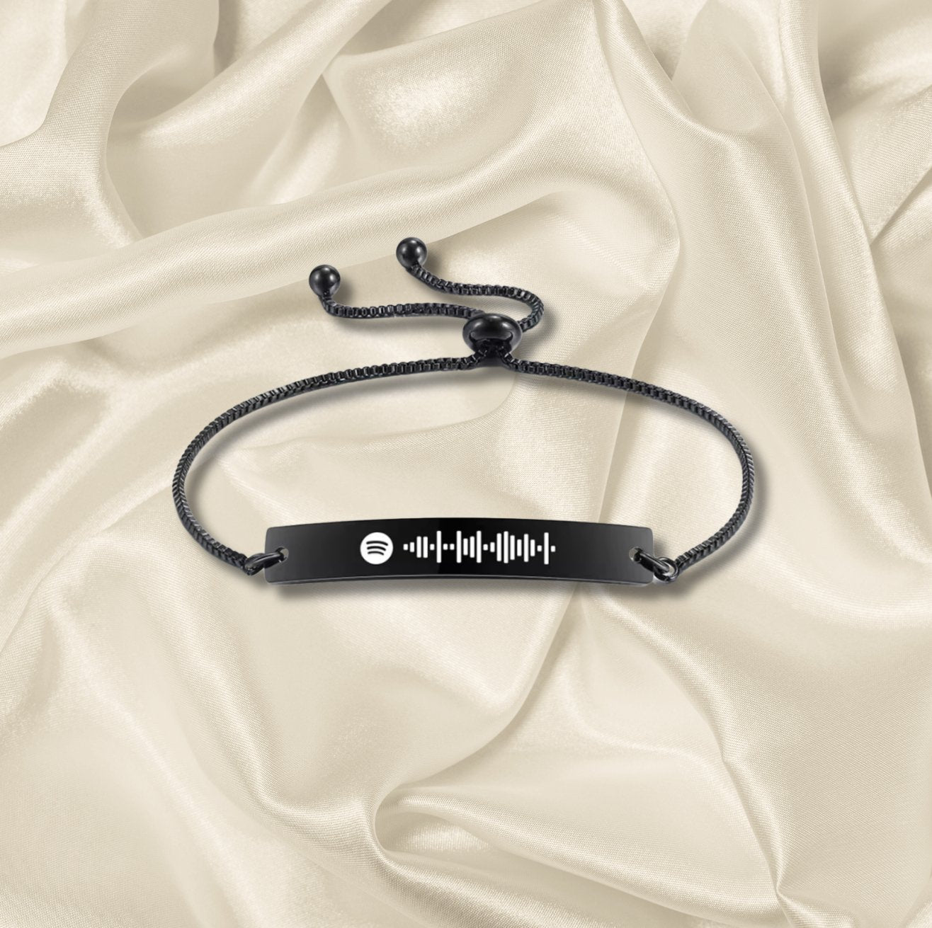 Elegant Graverad Spotify Armband - Graverade Gåvor